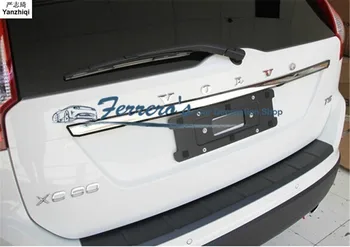 Бесплатная доставка 1 шт. автомобильный стайлинг для 2009-2013 Volvo XC60 Нержавеющая сталь задняя задняя часть багажника Защита украшения пайетки