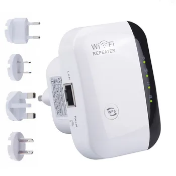 Беспроводной сетевой ретранслятор WiFi 300 Мбит/с Усилитель Усилитель Маршрутизатор 802.11 WPS Long Range 2.4 ГГц WiFi Router Relay Enhancer
