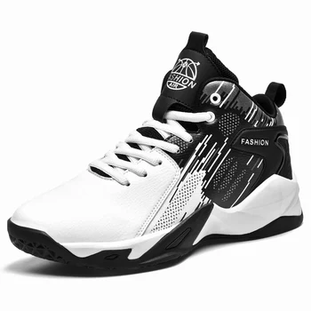 Большой размер 36-48 Баскетбольные кроссовки унисекс Удобные мужские баскетбольные кроссовки Нескользящие кроссовки с высоким верхом Женская спортивная обувь на открытом воздухе