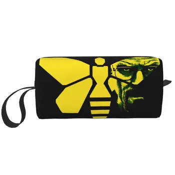 Гейзенберг Уолтер Уайт с пчелиной сумкой для туалетных принадлежностей Во все тяжкие Телешоу Косметический органайзер для макияжа Женская коробка для хранения красоты Dopp Kit Box