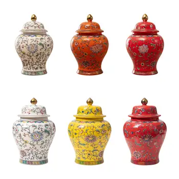 Герметичная крышка банки с имбирем, креативная керамическая ваза для цветов в древнем китайском стиле, чай