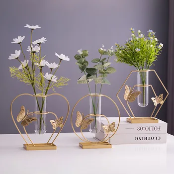 Гидропонная ваза для украшения дома, имитация цветочной композиции, гостиная, рабочий стол, легкий роскошный стиль