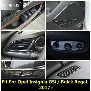  Дверной динамик / Кнопка подъема окна / Накладка крышки вентиляционного отверстия кондиционера для Opel Insignia GSi / Buick Regal 2017 - 2021 Автомобильные черные аксессуары