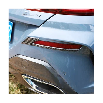 Для BMW 8 серии G14 G15 G16 2019-2022 Автомобиль из углеродного волокна Задний противотуманный фонарь Бровь Рамка Крышка Отделка Наклейка Аксессуары