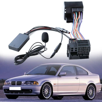 Для BMW E46 3 серии Автомобили Совместимые с радио 10-контактные аудиокабельные адаптеры AUX IN для аксессуаров автомобильной электроники