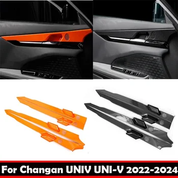 Для Changan UNIV UNI-V 2022 2023 2024 ABS аксессуары для интерьера дверная панель декоративная планка дверная ручка чаша декоративная наклейка