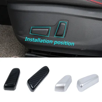 Для Hyundai Kona Encino Kauai 2017 2018 2019 2020 Автомобильный чехол для джойстика ABS Пластиковая ручка регулировки сиденья Кнопка переключателя Триммер 2 шт.