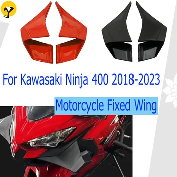 Для Kawasaki Ninja 400 2018 2019 2020 2021 2022 2023 Мотоцикл Аксессуары с фиксированным крылом Боковые винглеты Аэродинамический комплект крыльев Детали