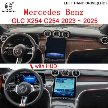 Для Mercedes Benz GLC X254 C254 400e 2023 2024 2025 Противоскользящий коврик Крышка приборной панели Солнцезащитный козырек Dashmat Коврик Автомобильные аксессуары