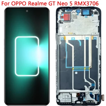 Для OPPO Realme GT Neo 5 ЖК-дисплей Сенсорный экран с рамкой 6,74 дюйма Realme GT Neo 5 RMX3706 Дисплей ЖК-дисплей в сборе
