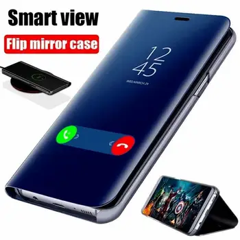 Для Samsung Galaxy A14 5G Чехол Clear View Mirror Magnetic Flip Kickstand Чехол для телефона для Samsung A14 A 14 A14 Кожаная задняя крышка
