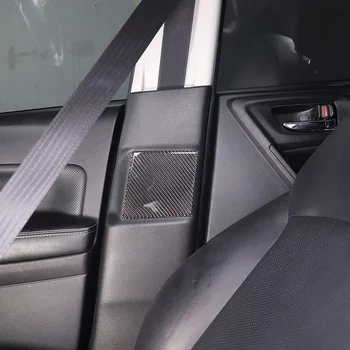 Для Subaru Forester 2013-2018 Мягкий автомобильный ремень безопасности из углеродного волокна Крышка панели с защитой от столкновений Наклейка отделки Автомобильные аксессуары