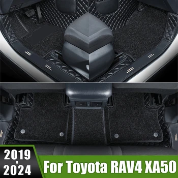 Для Toyota RAV4 XA50 RAV 4 Hybrid 2019 2020 2021 2022 2023 2024 LHD Автомобильные коврики Всепогодная прокладка без запаха Водонепроницаемые ковры