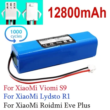 Замена для XiaoMi Lydsto R1 Roidmi Eve Plus Viomi S9 Робот-пылесос Аккумуляторная батарея емкостью 12800 мАч Аксессуары Запчасти