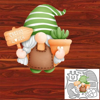  Зеленая шляпа Санта-Клаус Металл Режущая форма Скрапбук Украшение Рельеф Фотоальбом Украшение Открытка Изготовление DIY Рукоделие