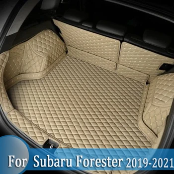  Изготовленный на заказ водонепроницаемый коврик для багажника автомобиля AUTO Tail Boot Tray Liner Cargo Ковровая прокладка Подходит для SUBARU Forester 2019 2020 2021