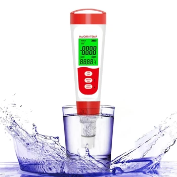 Измеритель для тестирования бутылок с водородом, 3 в 1 H2 / ОВП / температурный цифровой тестер уровня водорода Ручка для ежедневного питья водородной воды Долговечный