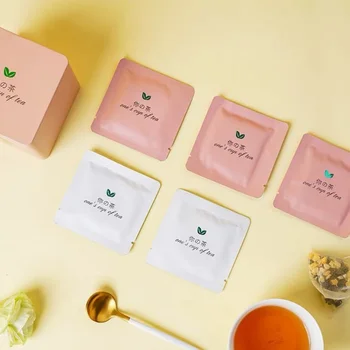 Индивидуальный продукт、Пользовательский логотип Печать Термосварка Портативный пакет Пищевой ламинированный чай Саше Крафт-бумага Капельный мини-чай Саш