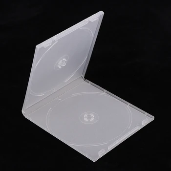  Инновационный и практичный CD Двухдисковый пакет Портативная коробка для хранения Прозрачный полипропиленовый ультратонкий стандартный чехол для DVD
