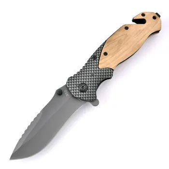 Карманный нож ручной работы Topwell X50 7CR13MOV Сталь, оливковое дерево и ручка из углеродного волокна, идеально подходит для мужчин, подарок, на открытом воздухе, тактические походы