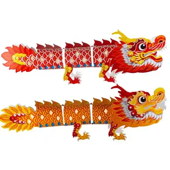 Китайские бумажные фонарики DIY DIY Танцующий дракон ручной работы Весенние бумажные фонарики Китайский Новый год Фонари для DIY Craft Spring