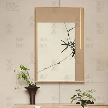 Китайский стиль Бамбуковые картины на холсте Дзен Искусство Печать Плакаты Кабинет Домашний офис Декоративные настенные картины для гостиной
