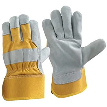 Кожаные сварочные перчатки Износостойкие Устойчивые к высоким температурам Защитные перчатки сварщика Перчатки сварщика