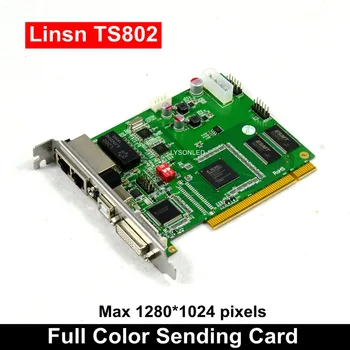 Конкурентоспособная цена Система управления светодиодным дисплеем LINSN TS802D Полноцветная передающая карта