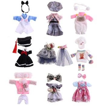 Кукольная одежда для кукол 16-17см OB11 Doll Clothing Dress Set 1/8 Dolls Accessories