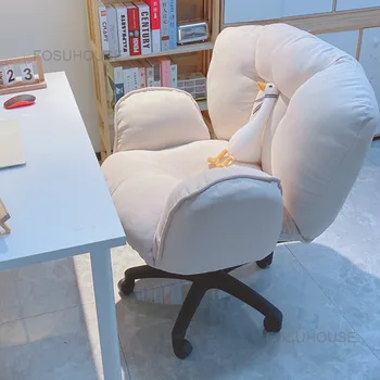 Ленивый компьютер Офисный стул Спинка Досуг Вращающийся геймер Офисные стулья Вращающееся кресло Sillon Oficina Мебель для спальни WZ