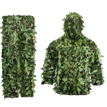 Липкий цветок Бионические листья Камуфляжный костюм Охотничий маскировочный костюм Лесной камуфляж Универсальный камуфляжный комплект (B)