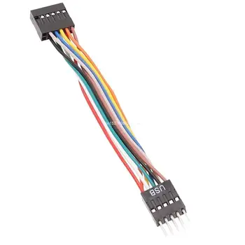  Материнская плата компьютера AudioCable USB 11-контактный на 9-контактный кабель для преобразования в корпус ATX Dropship