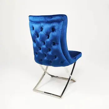 Мебель для обеденного стула, современный простой светлый, роскошный обеденный стул из нержавеющей стали, обеденный стул для ресторана, отеля