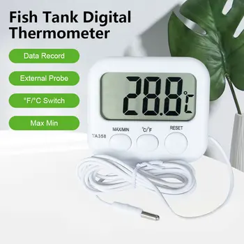 Мини-холодильник Цифровой термометр для аквариума, ЖК-дисплей с кабелем 1,5 м с датчиком