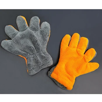 Многофункциональные двухсторонние 5-пальцевые перчатки для мытья автомобилей Мягкая щетка для чистки автомобиля Автомойка Мойка мотоцикла Сушка полотенец