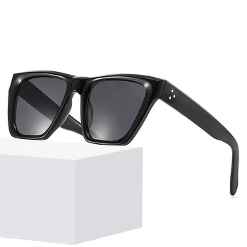 Модные УФ-защитные солнцезащитные очки с большой оправой для рисовых ногтей Ins Style New Personality Trend Солнцезащитные очки «кошачий глаз»