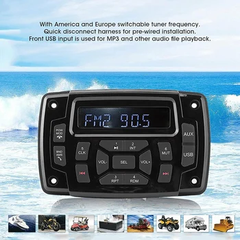  Морской Bluetooth-ресивер, MP3-плеер, 12 В FM AM Приемник Стереоприемник для морской лодки Морской стерео