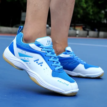 Мужская спортивная обувь для бадминтона Желтая женская волейбольная обувь большого размера Противоскользящая обувь для настольного тенниса унисекс L05