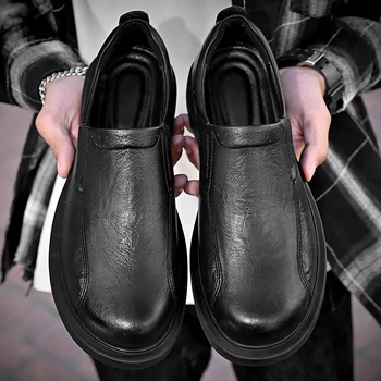 Мужская удобная обувь Leathe Oxford Original Slip On Formal Business Casual Daily Derby Shoes для мужчин