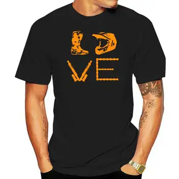 Мужская футболка с принтом, хлопковые футболки, O-образный вырез, короткий рукав, мотоцикл для бездорожья, любовь Mx, мотокросс(1) Женская футболка