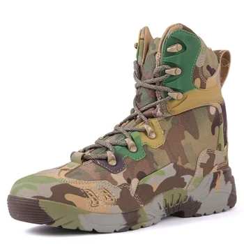 Мужские тактические военные ботинки Камуфляжная походная охотничья обувь Мужская рабочая обувь для джунглей Мужская дышащая боевая пустынная обувь Кроссовки