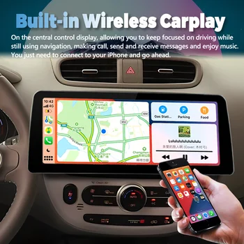 Мультимедийное головное устройство Carplay 12,3 дюйма 1920 * 720 Qled Экран Автомобильный видеоплеер 2Din Радио Стерео Для KIA Soul 2014 Android 12GPS