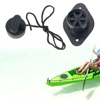 Надувной дренажный клапан для лодки Легкие надувные матрасы Премиум прочный каяк Оборудование ПВХ Рыбацкие лодки с тяговым шнуром Аксессуар для каяка