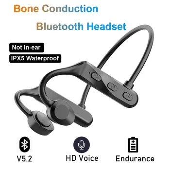 Новые беспроводные наушники 5.2 Bluetooth-гарнитура костной проводимости Водонепроницаемые ушные крючки с воздушной проводимостью Спортивные наушники