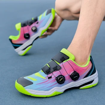 Новые профессиональные теннисные туфли Мужские и женские большие размеры 36-46 Легкие кроссовки для бадминтона Нескользящие волейбольные кроссовки