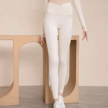  Новый Высокая Талия Усовершенствованный Дизайн Мода Штаны Для Йоги Фитнес Эластичная Женская Спортивная Одежда