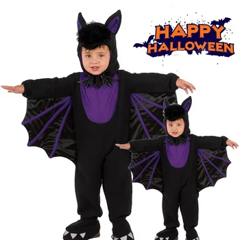 Новый детский костюм летучей мыши на Хэллоуин, маскарадный бал, костюм животного, детский сад, костюм летучей мыши на Хэллоуин