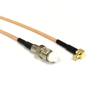 Новый модем Коаксиальный кабель MCX Штекер под прямым углом к FME Гнездовой разъем RG316 Адаптер косички 15 см 6