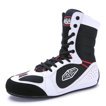 Новый стиль Удобная мужская борцовская обувь Сетчатые дышащие боксерские кроссовки Профессиональная борцовская спортивная обувь для мужчин размер 39-45