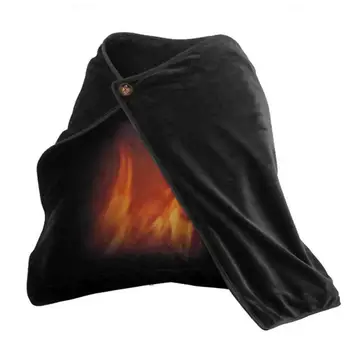  Одеяло с электрическим подогревом и 3 режимами нагрева USB с подогревом Автоматически закрывается ленивая женщина Шаль из углеродного волокна для зимы